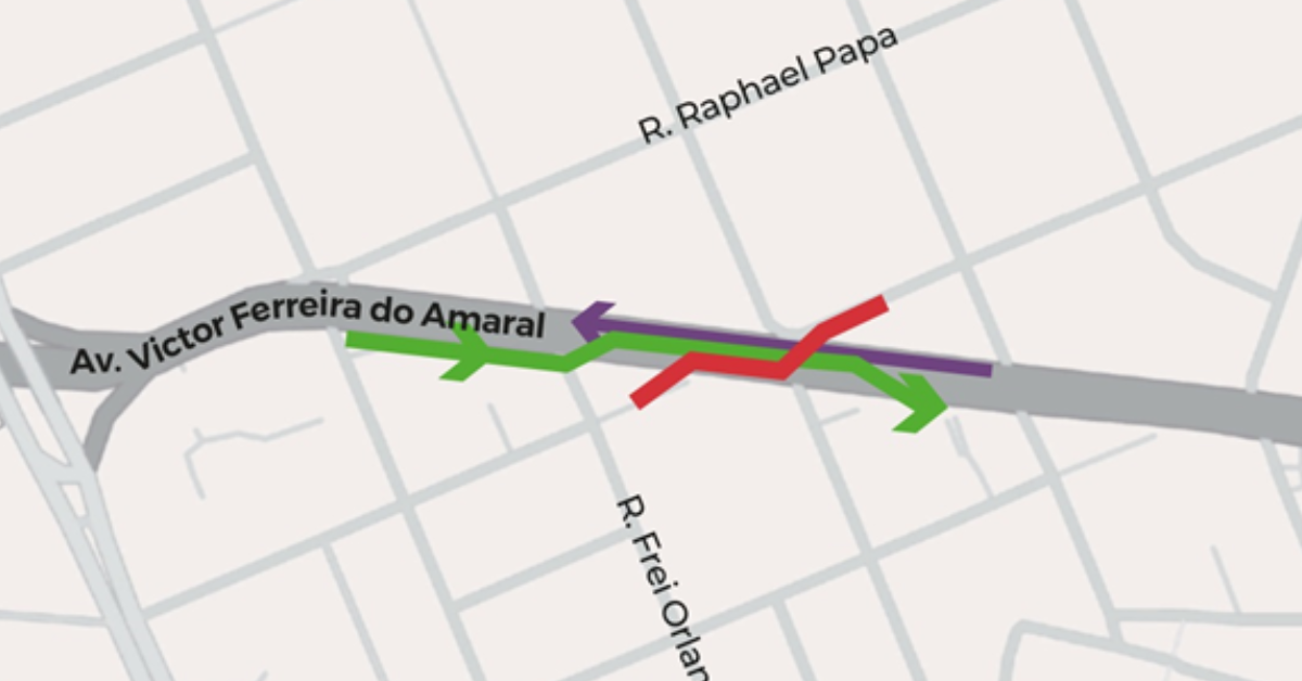 Avenida Victor Ferreira do Amaral terá bloqueio temporário para continuidade de obra de drenagem